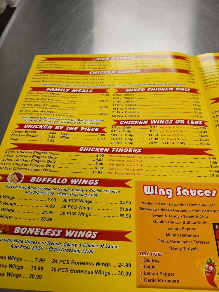Chester Fried Chicken Menu image 1
